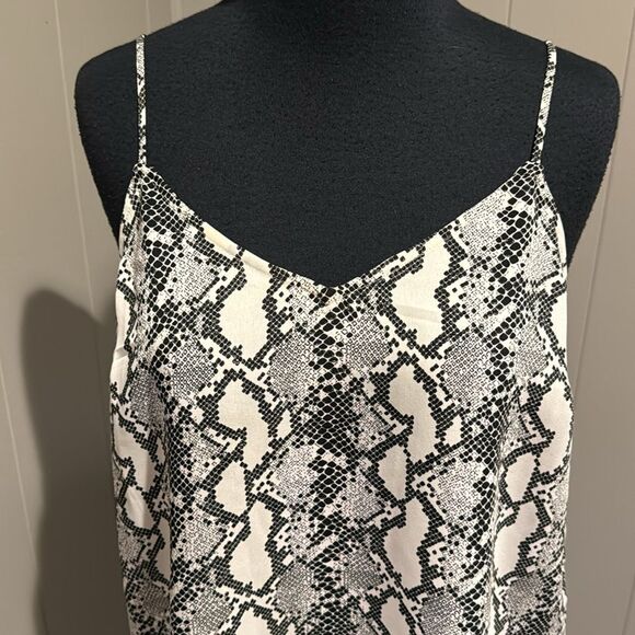 kathleen_barnes The Drop black/white python print cami. New, with tag. Small. - Picture 2 of 5